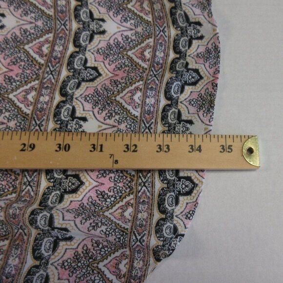 PINK REPUBLIC Sleeveless Bohemian Shift Dress Womens Sz S Black Pink Boho Print - Picture 12 of 12